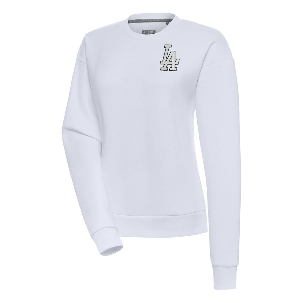 Los Angeles Dodgers Antigua Women's Brushed Metallic Victory Pullover Sweatshirt Online