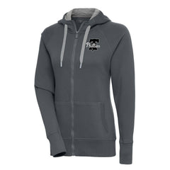 Philadelphia Phillies Antigua Women's Brushed Metallic Victory Full-Zip Hoodie for sale