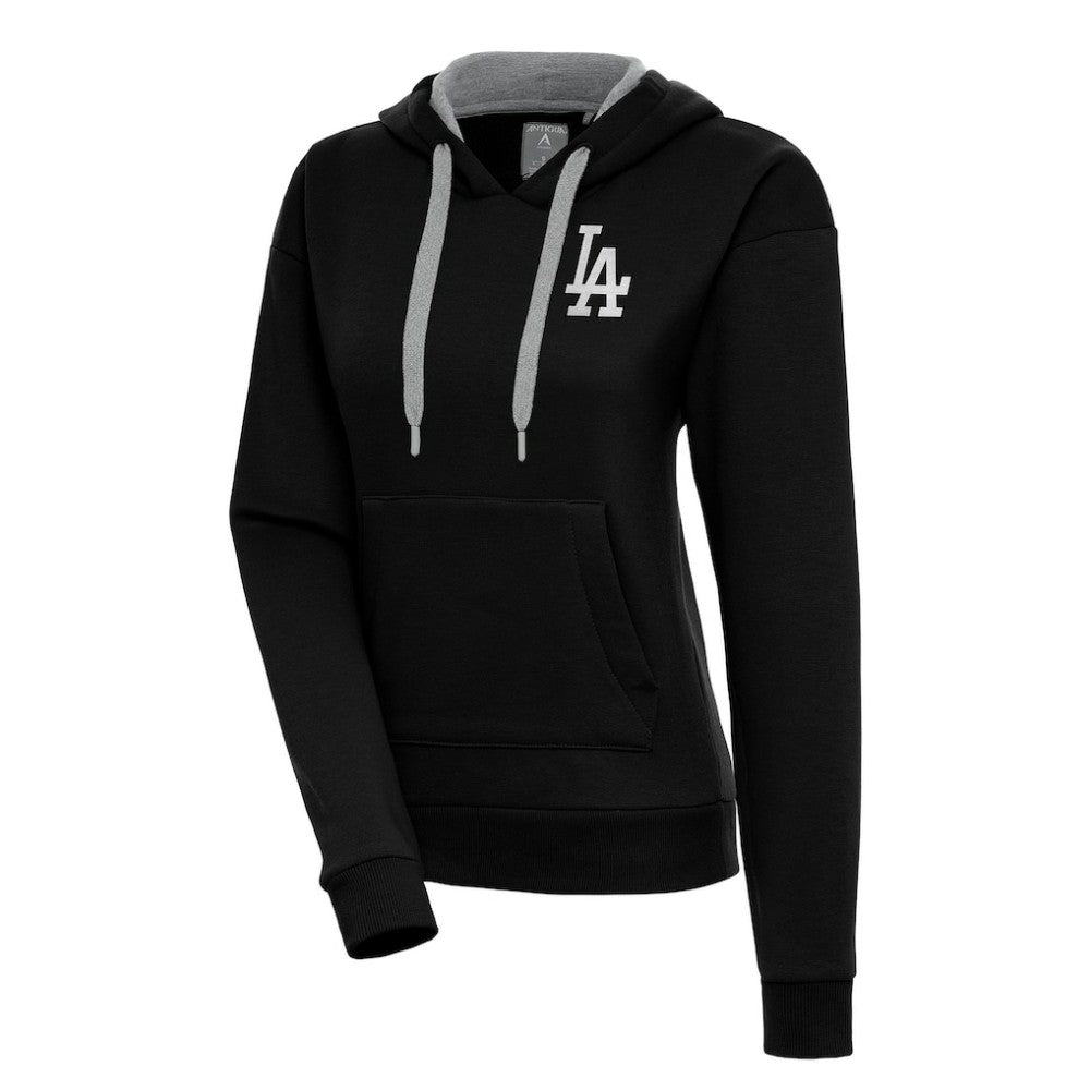 Los Angeles Dodgers Antigua Women's Brushed Metallic Victory Pullover Hoodie Lifestyle