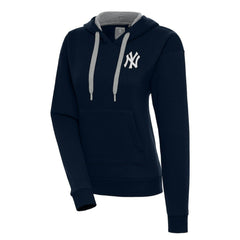 New York Yankees Antigua Women's Brushed Metallic Victory Pullover Hoodie Online