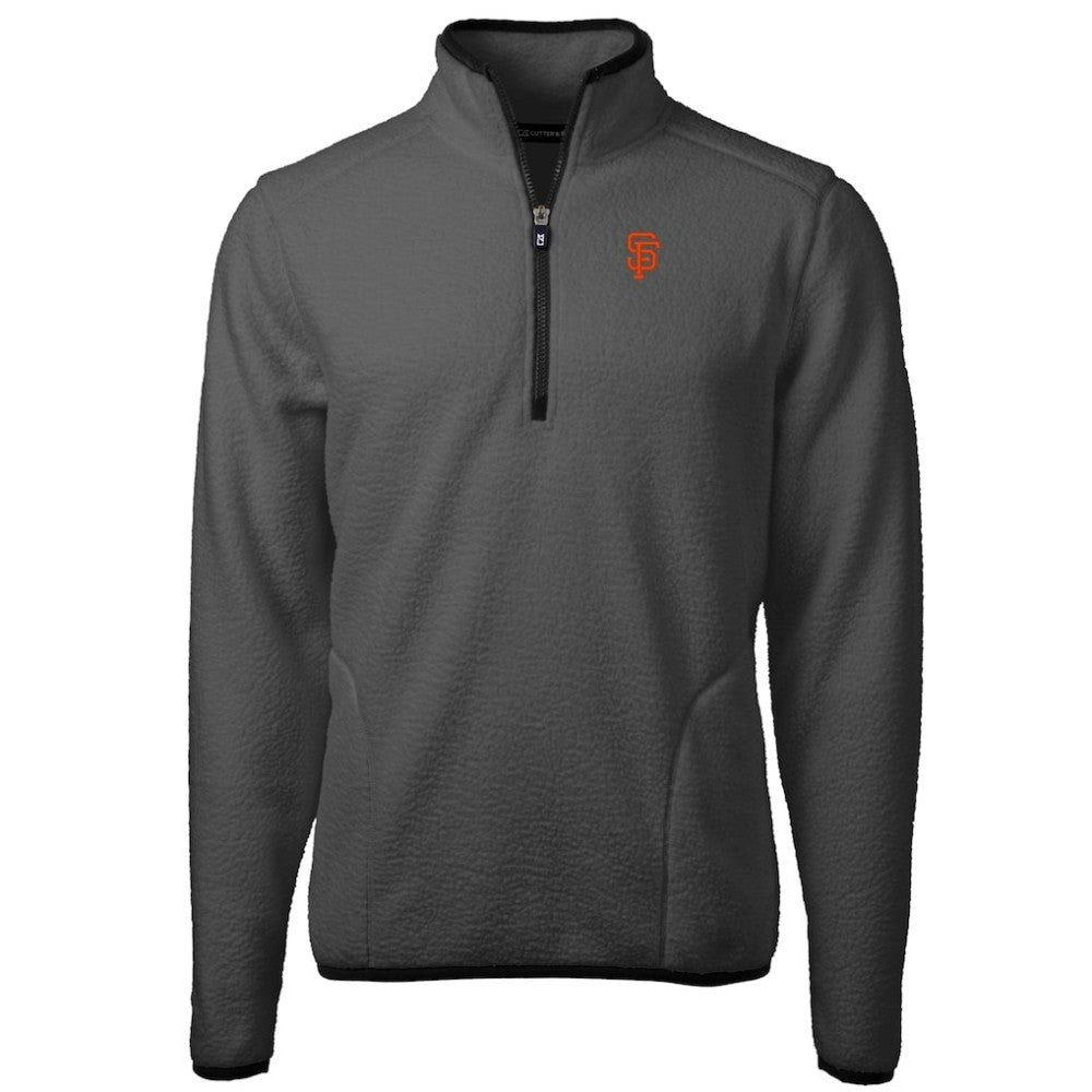 San Francisco Giants Cutter & Buck Cascade Eco Sherpa Fleece Quarter-Zip Pullover Jacket On Sale
