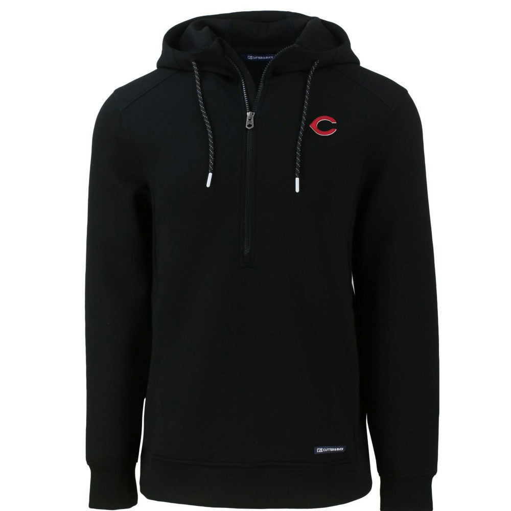 Cincinnati Reds Cutter & Buck Roam Eco Half-Zip Recycled Pullover Hoodie for sale