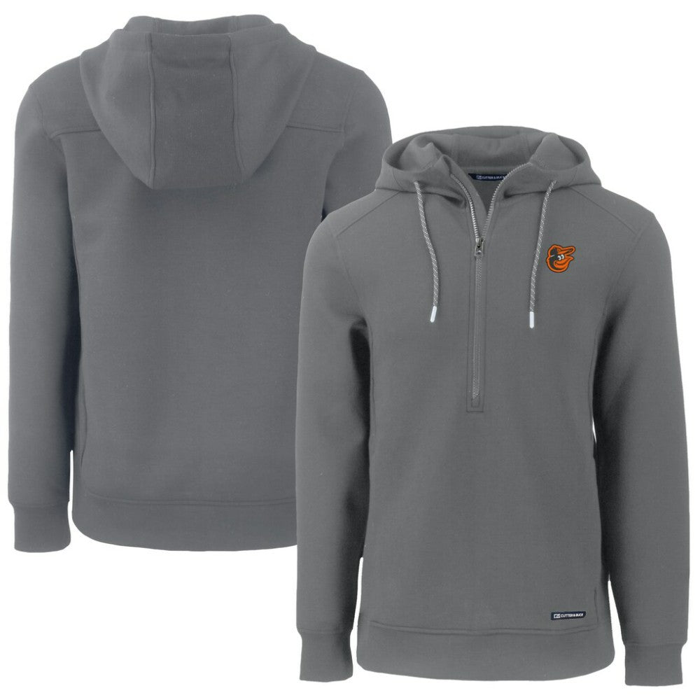 Baltimore Orioles Cutter & Buck Roam Eco Half-Zip Recycled Pullover Hoodie Clearance