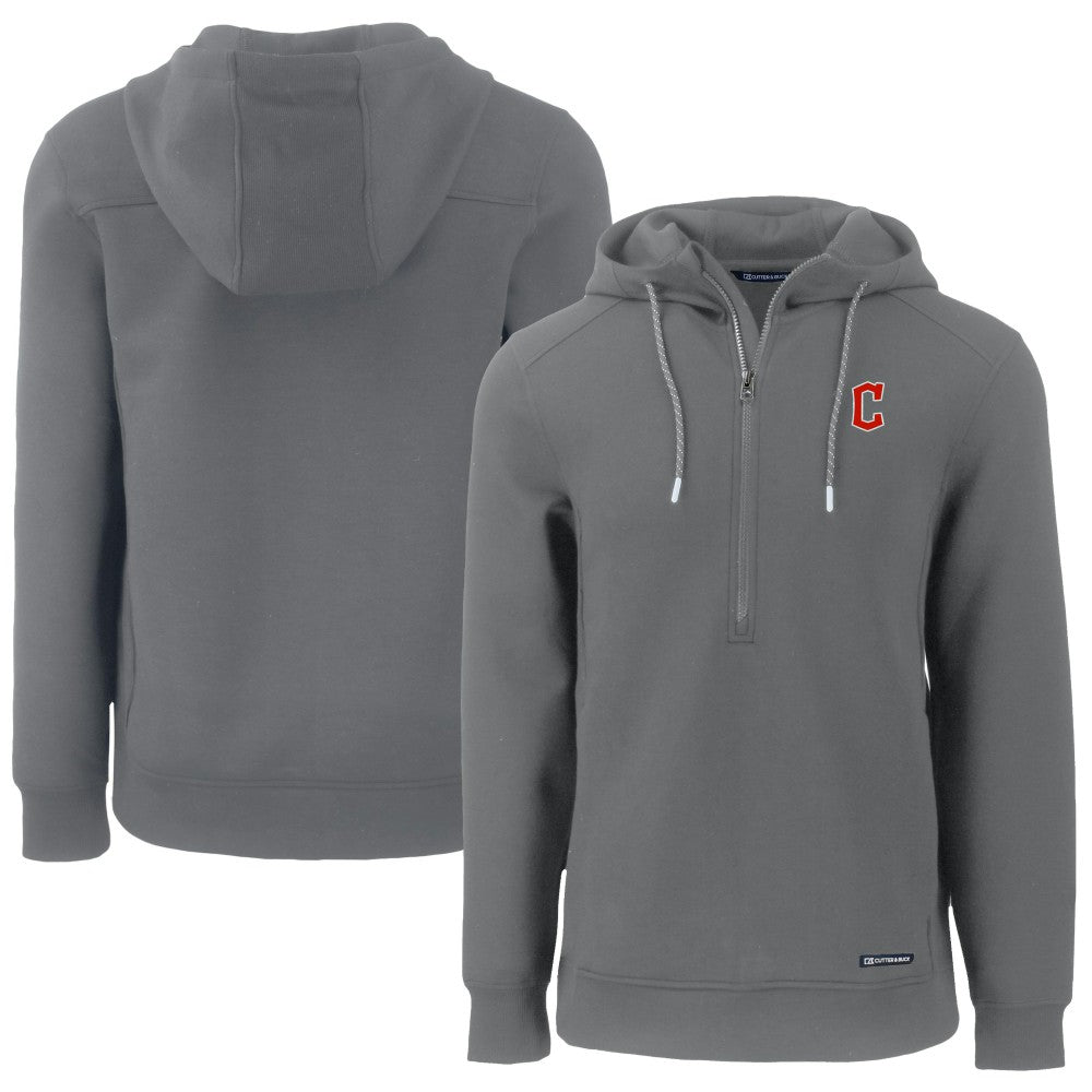 Cleveland Guardians Cutter & Buck Roam Eco Half-Zip Recycled Pullover Hoodie Near Me