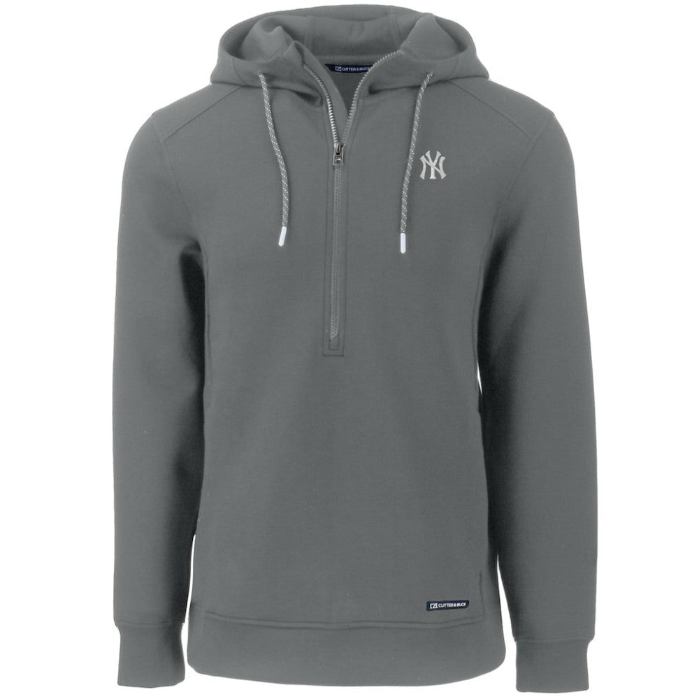 New York Yankees Cutter & Buck Roam Eco Half-Zip Recycled Pullover Hoodie discount
