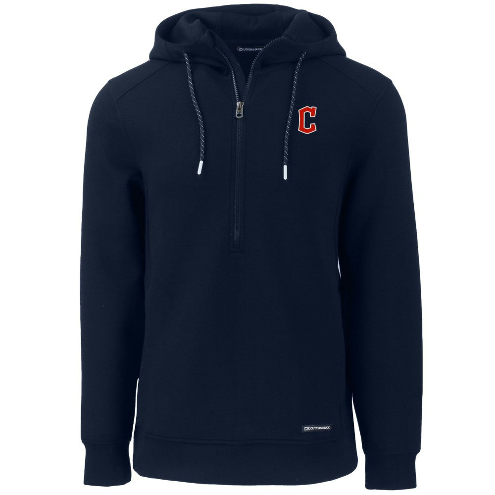 Cleveland Guardians Cutter & Buck Roam Eco Half-Zip Recycled Pullover Hoodie Online