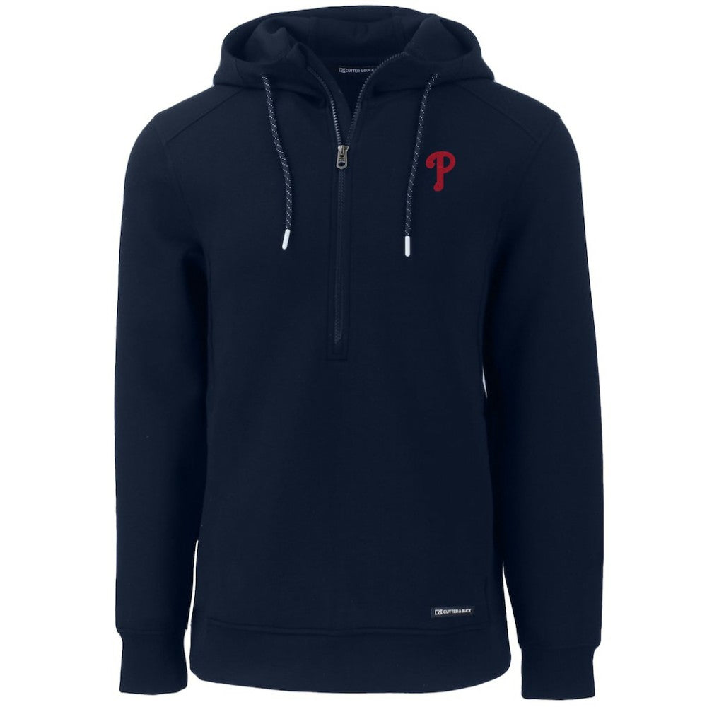 Philadelphia Phillies Cutter & Buck Roam Eco Half-Zip Recycled Pullover Hoodie for sale