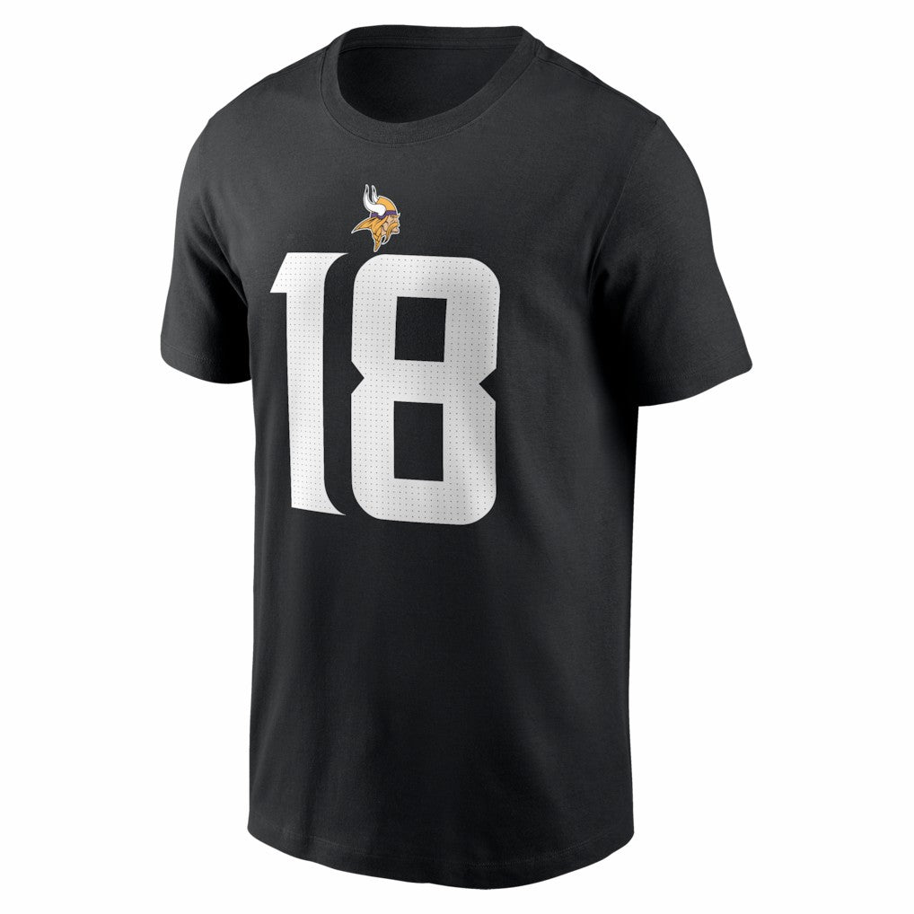 Justin Jefferson Minnesota Vikings Name & Number T-Shirt Black - Nike