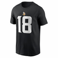 Justin Jefferson Minnesota Vikings Name & Number T-Shirt Black - Nike