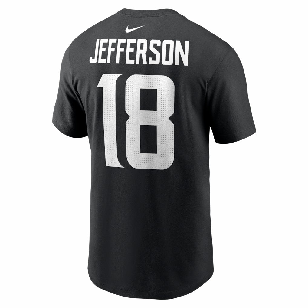 Justin Jefferson Minnesota Vikings Name & Number T-Shirt Black - Nike