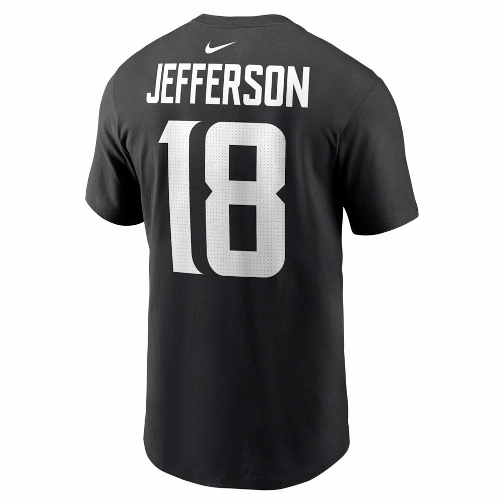 Justin Jefferson Minnesota Vikings Name & Number T-Shirt Black - Nike