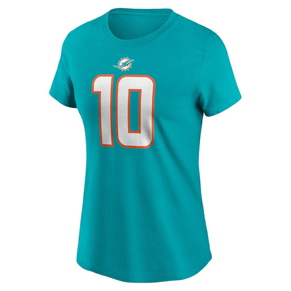 Tyreek Hill Miami Dolphins Women's Player Name & Number T-Shirt Aqua - Nike