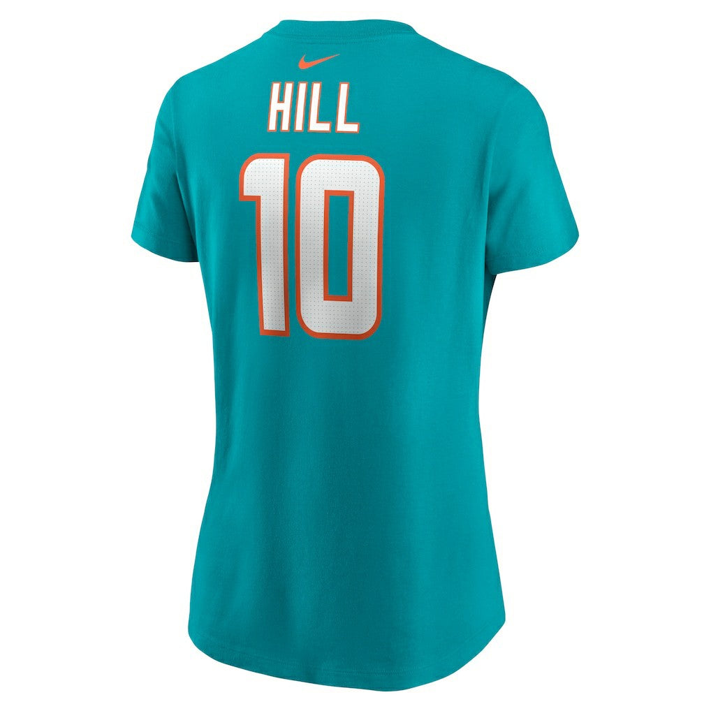 Tyreek Hill Miami Dolphins Women's Player Name & Number T-Shirt Aqua - Nike
