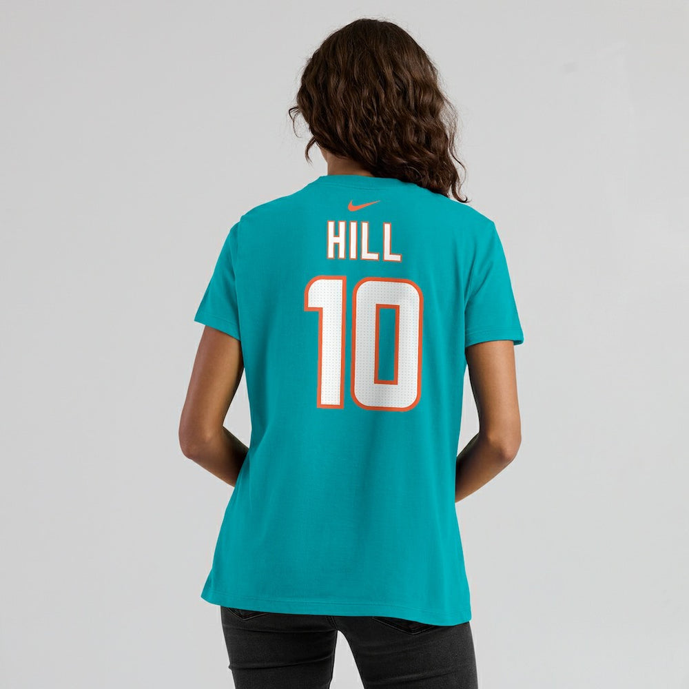 Tyreek Hill Miami Dolphins Women's Player Name & Number T-Shirt Aqua - Nike