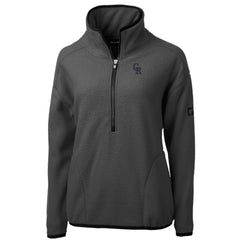 Colorado Rockies Cutter & Buck Women's Roam Cascade Eco Sherpa Fleece Half-Zip Pullover Jacket Online