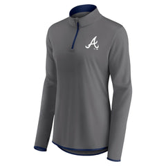 Atlanta Braves Profile Women's Plus Size Quarter-Zip Jacket Online