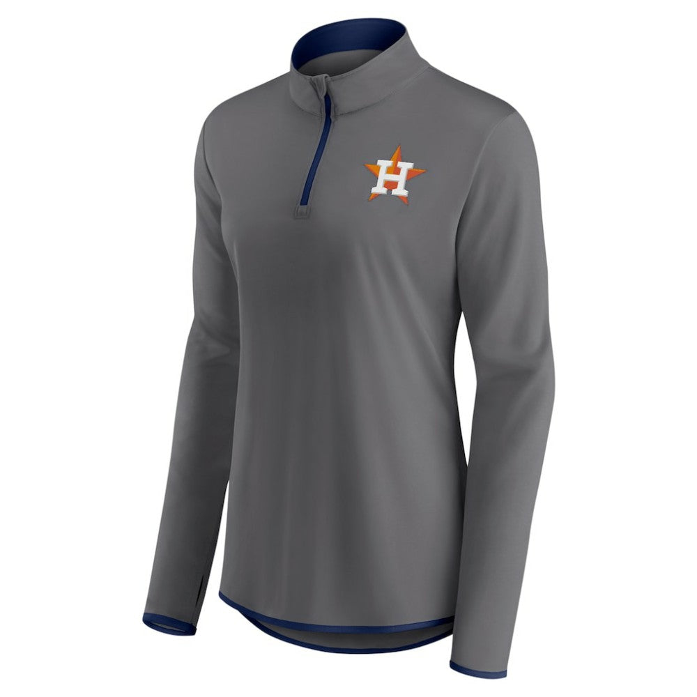 Houston Astros Profile Women's Plus Size Quarter-Zip Jacket for sale