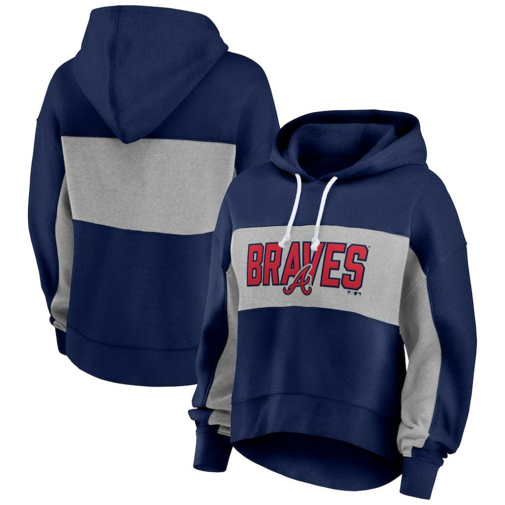 Atlanta Braves Profile Women's Plus Size Pullover Hoodie discount