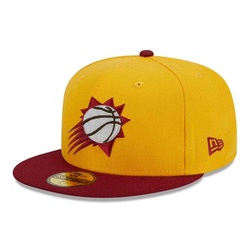 New Era - Phoenix Suns Fall Leaves 2-Tone 59FIFTY Fitted Hat - Yellow/Red