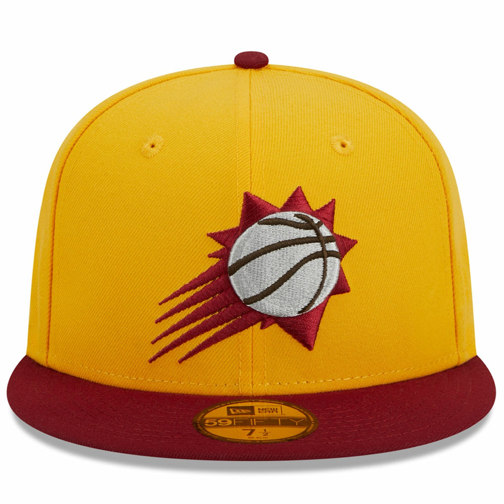 New Era - Phoenix Suns Fall Leaves 2-Tone 59FIFTY Fitted Hat - Yellow/Red