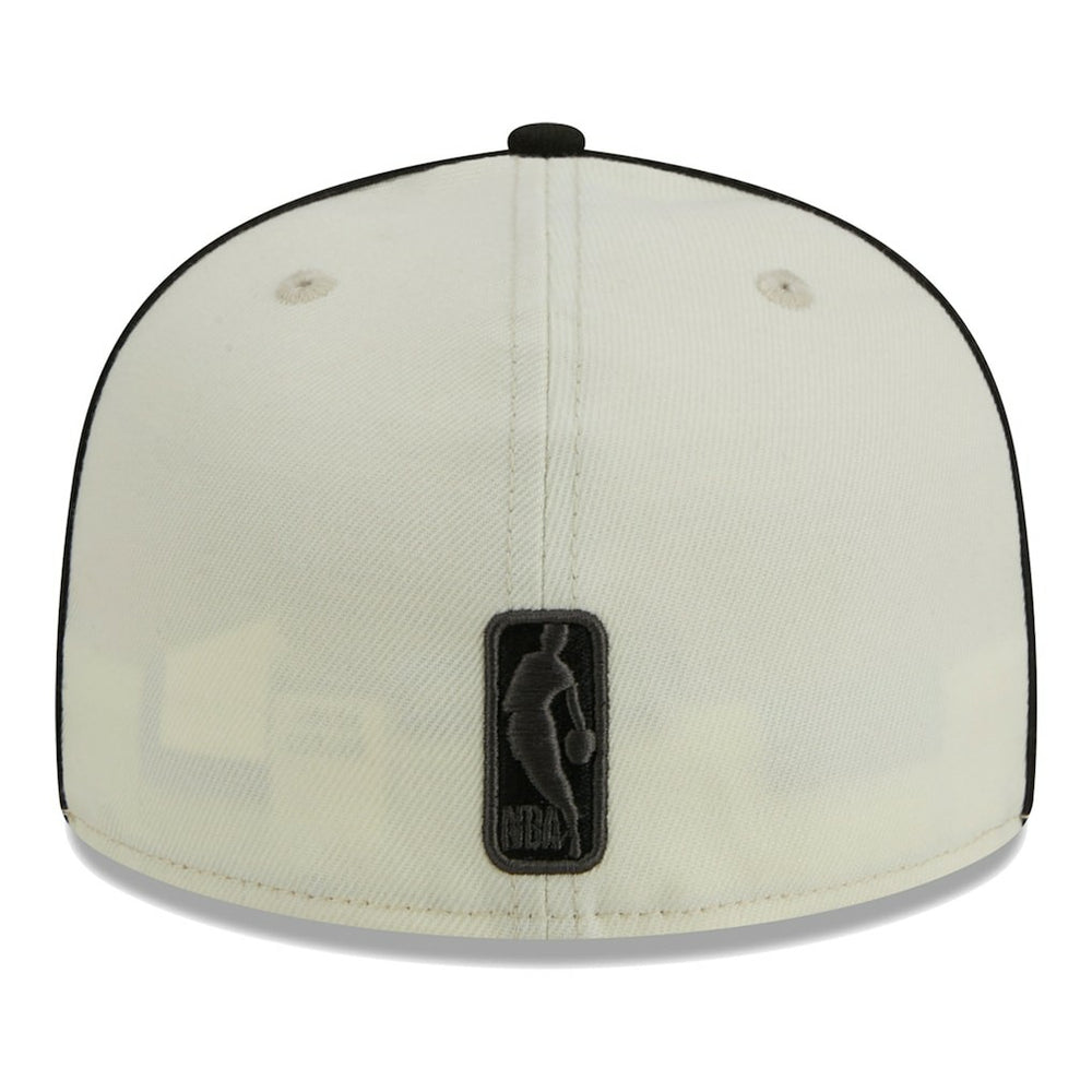 New Era - Brooklyn Nets Piping 2-Tone 59FIFTY Fitted Hat - Cream/Black