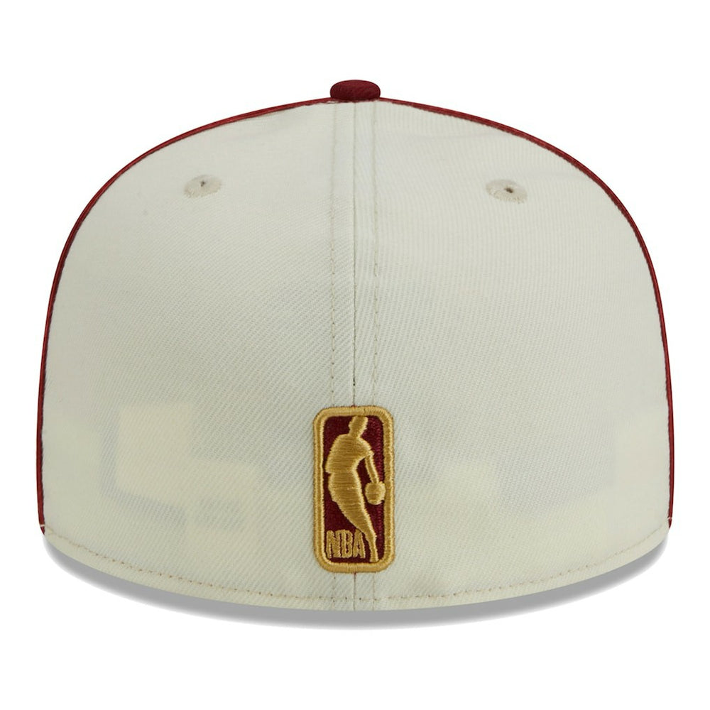 New Era - Cleveland Cavaliers Piping 2-Tone 59FIFTY Fitted Hat - Cream/Wine