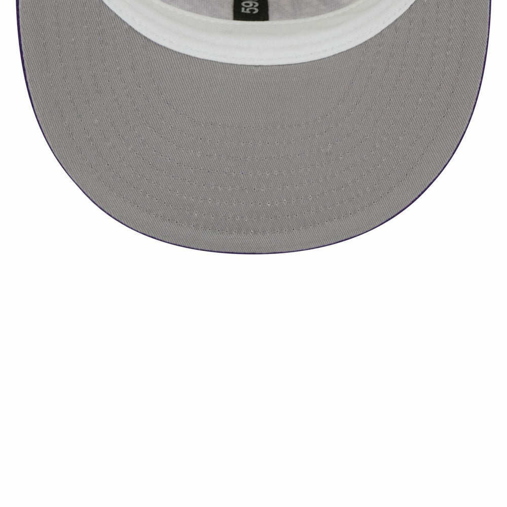 New Era - Los Angeles Lakers Piping 2-Tone 59FIFTY Fitted Hat - Cream/Purple