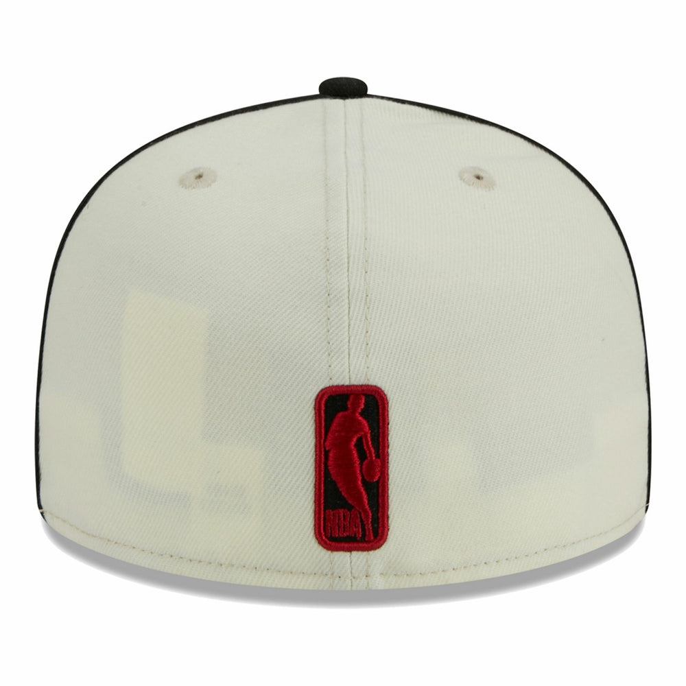 New Era - Miami Heat Piping 2-Tone 59FIFTY Fitted Hat - Cream/Black