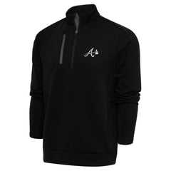 Atlanta Braves Antigua Metallic Generation Quarter-Zip Pullover Top discount