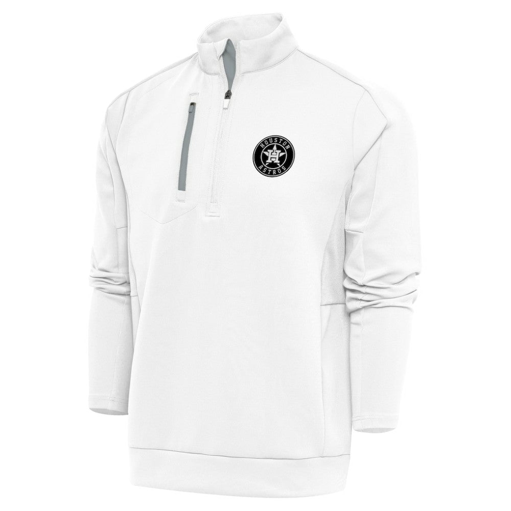 Houston Astros Antigua Metallic Generation Quarter-Zip Pullover Top Near Me