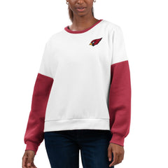 Arizona Cardinals G-III 4Her by Carl Banks Women's A-Game Pullover Sweatshirt White - NFL