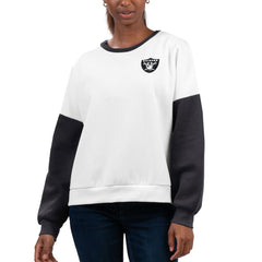 Las Vegas Raiders G-III 4Her by Carl Banks Women's A-Game Pullover Sweatshirt White - NFL
