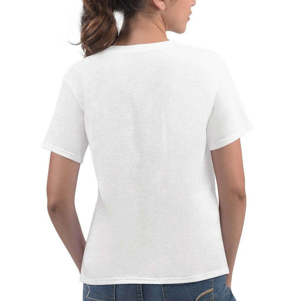 Los Angeles Rams G-III 4Her by Carl Banks Women's Play The Ball T-Shirt White - NFL