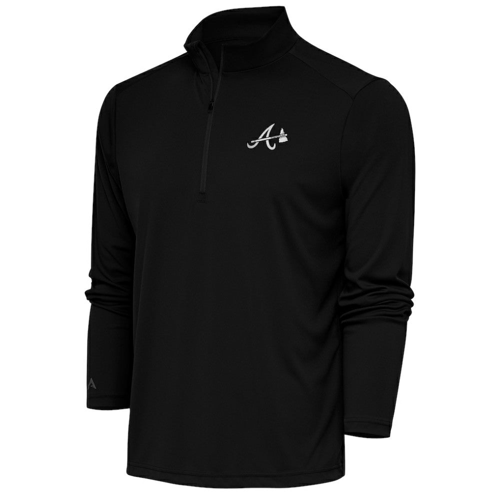Atlanta Braves Antigua Metallic Tribute Quarter-Zip Top discount