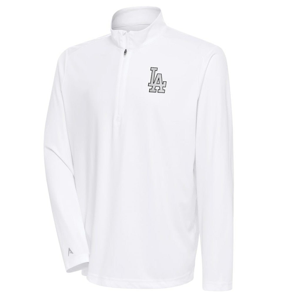 Los Angeles Dodgers Antigua Metallic Tribute Quarter-Zip Top On Sale