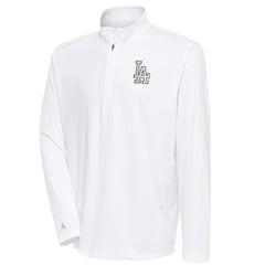 Los Angeles Dodgers Antigua Metallic Tribute Quarter-Zip Top On Sale