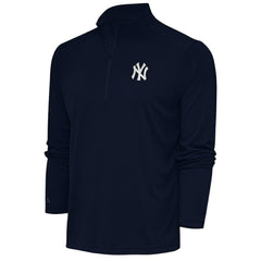 New York Yankees Antigua Metallic Tribute Quarter-Zip Top Lifestyle