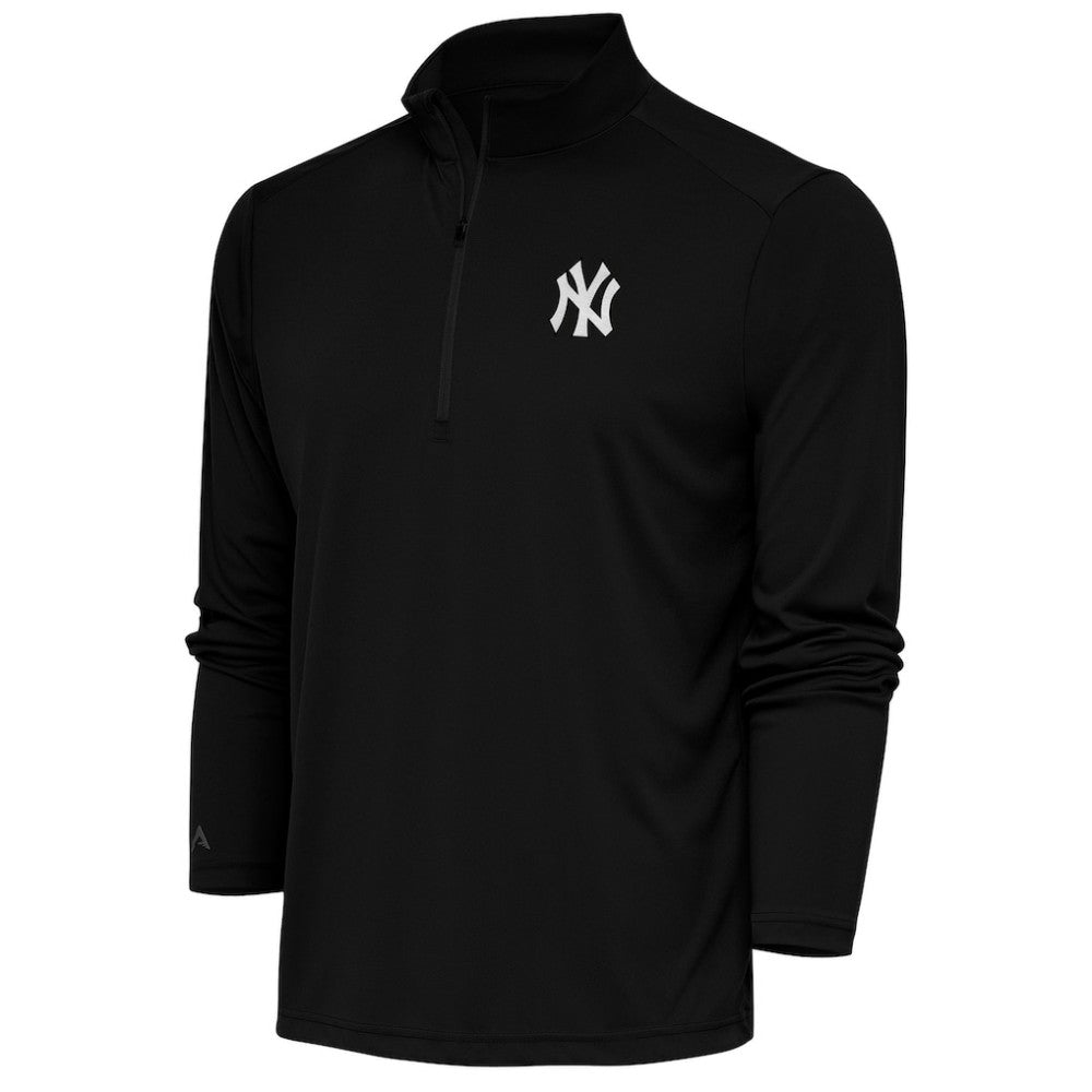 New York Yankees Antigua Metallic Tribute Quarter-Zip Top On Sale
