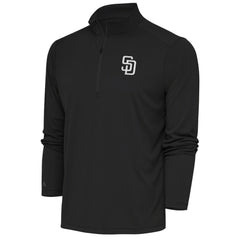 San Diego Padres Antigua Metallic Tribute Quarter-Zip Top Clearance