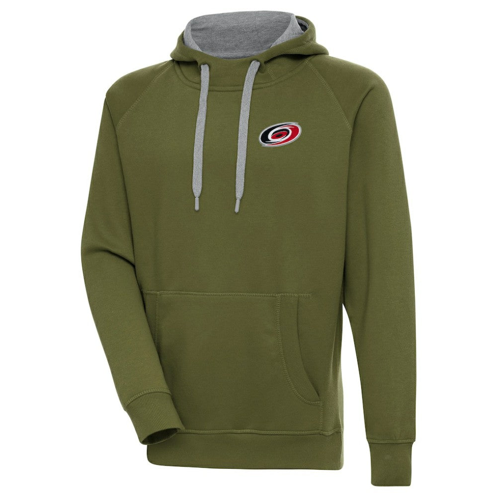 Carolina Hurricanes - Antigua Victory Pullover Hoodie Olive