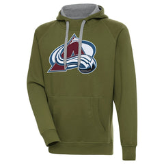 Colorado Avalanche - Antigua Victory Pullover Hoodie Olive