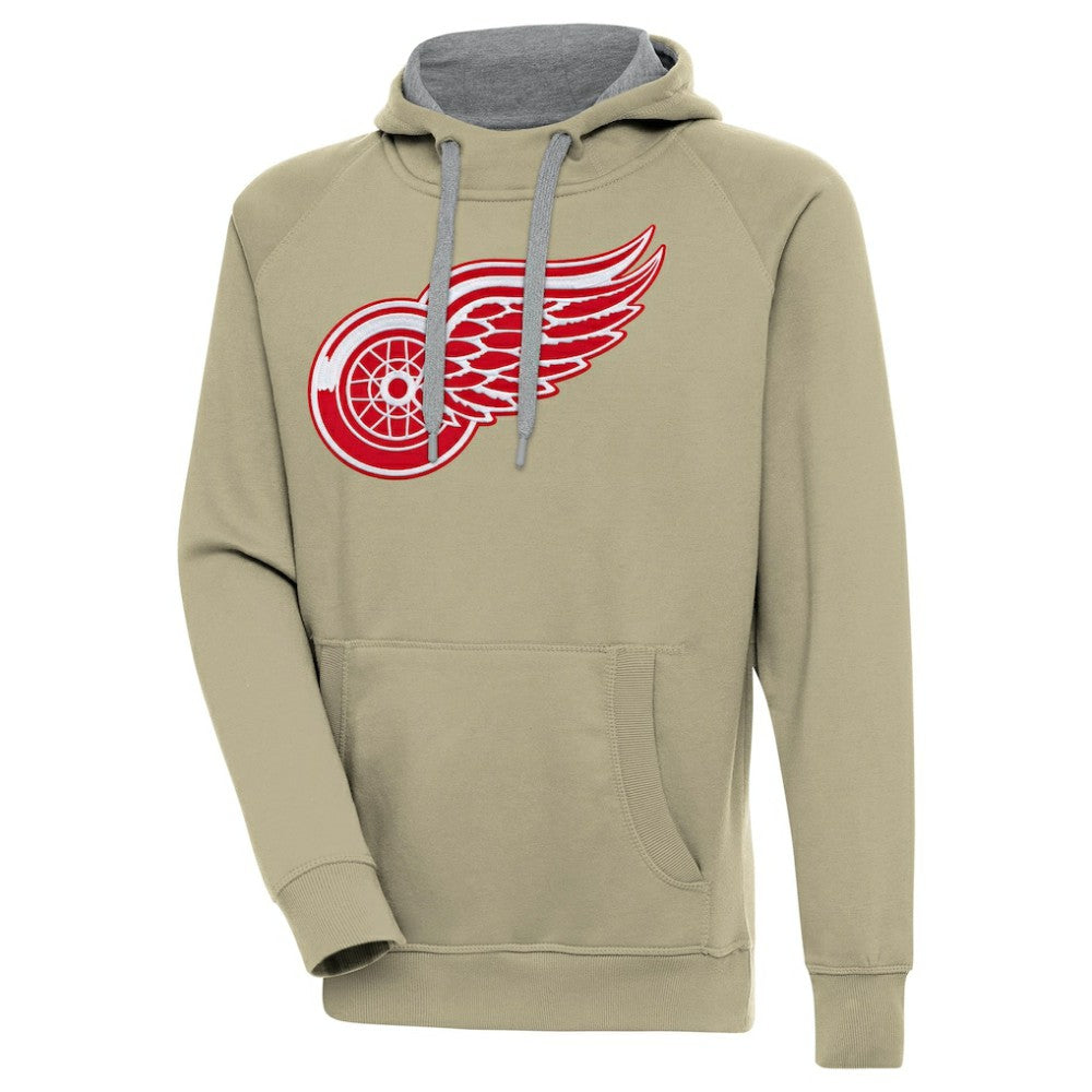 Detroit Red Wings - Antigua Victory Pullover Hoodie Khaki