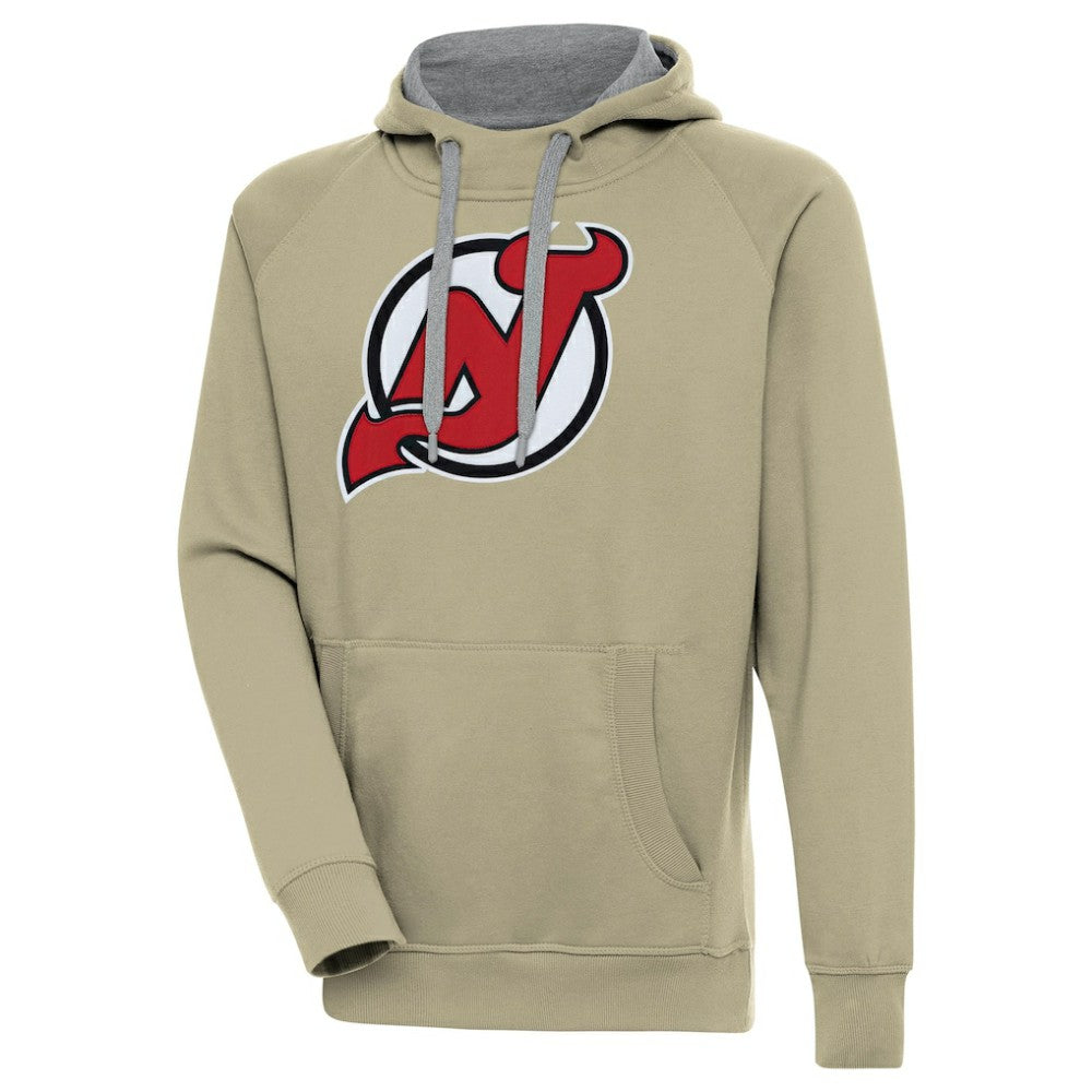 New Jersey Devils - Antigua Victory Pullover Hoodie Khaki