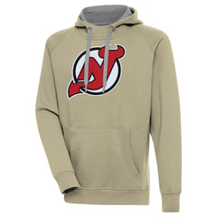 New Jersey Devils - Antigua Victory Pullover Hoodie Khaki