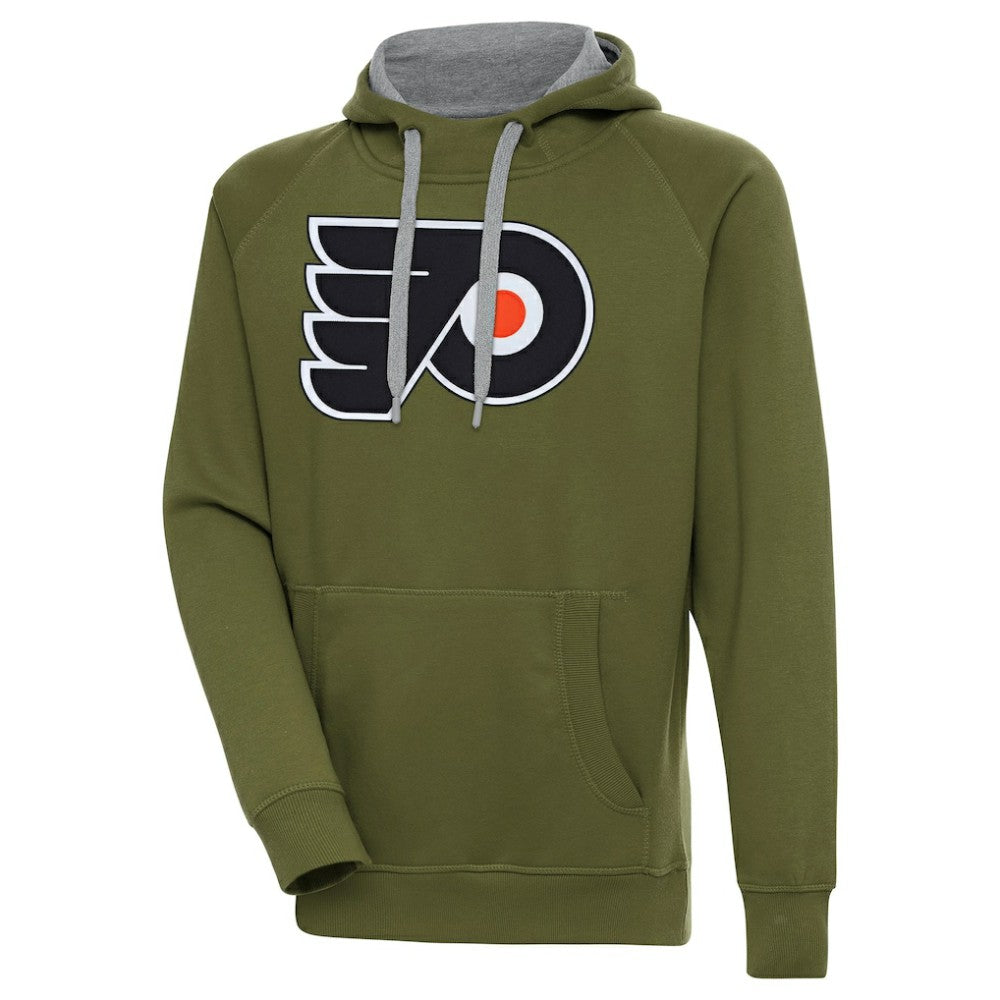 Philadelphia Flyers - Antigua Victory Pullover Hoodie Olive