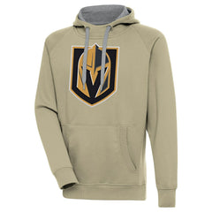 Vegas Golden Knights Antigua Victory Pullover Hoodie Khaki