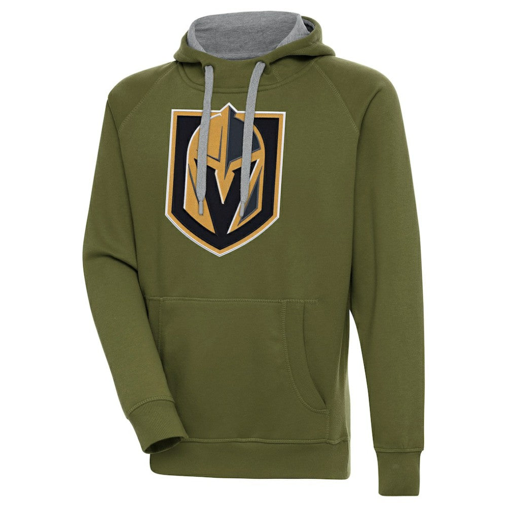 Vegas Golden Knights Antigua Victory Pullover Hoodie Olive