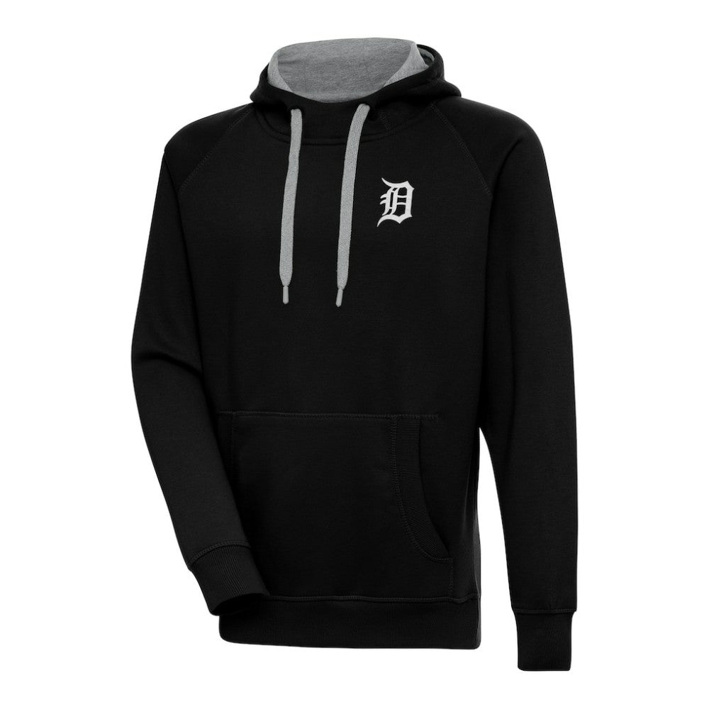 Detroit Tigers Antigua Metallic Victory Pullover Hoodie Clearance