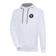 Houston Astros Antigua Metallic Victory Pullover Hoodie Lifestyle