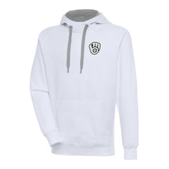 Milwaukee Brewers Antigua Metallic Victory Pullover Hoodie Sale